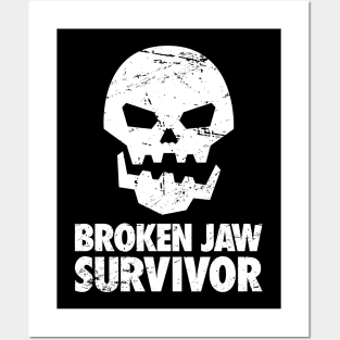 Funny Broken Jaw Get Well Soon Gift Posters and Art